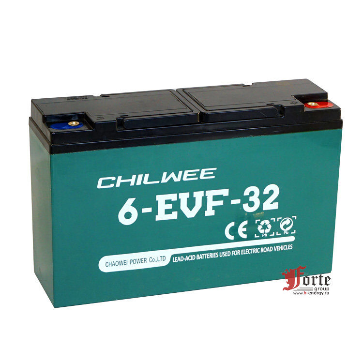 Chilwee 6-EVF-32 (12V-34AH/C5) Аккумуляторная батарея фото 2