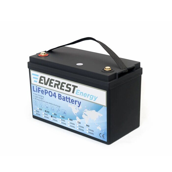 Everest Energy LiFePO4 24V 60Ah LCD Bluetooth аккумулятор фото 2