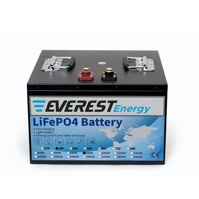 Everest Energy LiFePO4 24V 80Ah LCD Bluetooth аккумулятор